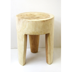 Stołek taboret stolik z drewna tekowego